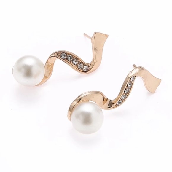 ⚡⚪2-Pc.⚪Zig⚡Zag⚪Pearl⚪Set⚪⚡ - Picture 5 of 6